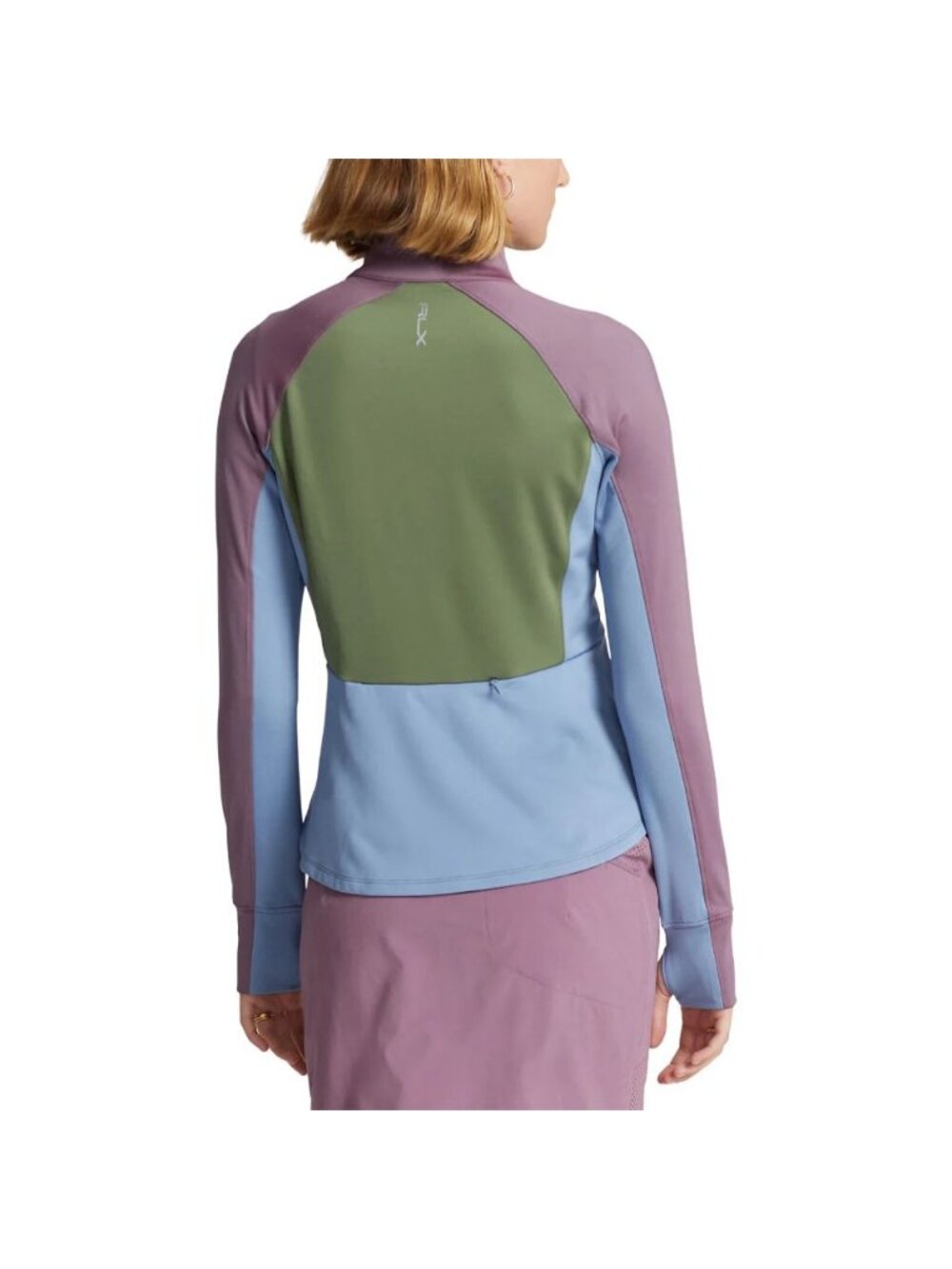 RLX Golf Ralph Lauren Women's XXS Color-Blocked Jersey Full-Zip Jacket NWT $168 - Picture 5 of 5